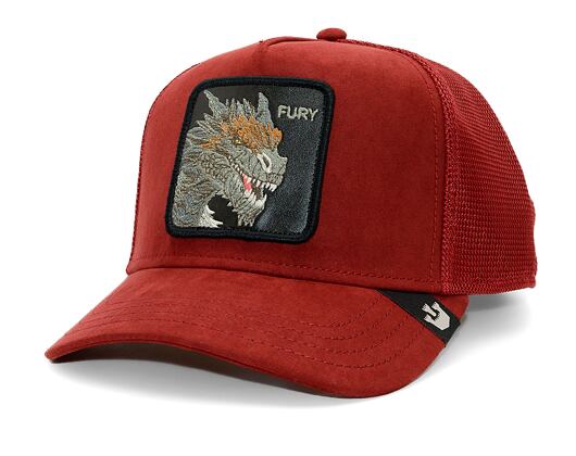 Kšiltovka Goorin - Trucker - The Suede Dragon - Burgundy