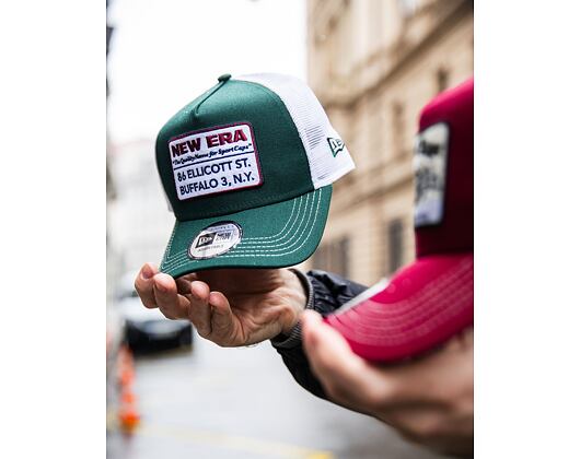 Kšiltovka New Era - Vintage 9FORTY Trucker - Dark Green