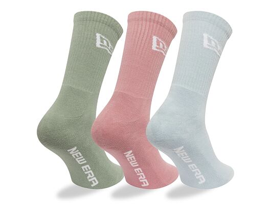 Ponožky New Era - Flag Collection - Pastel Green Pink Blue