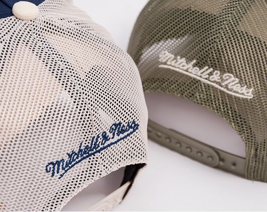 Kšiltovka Mitchell & Ness - Baseball Trucker - Cream/Olive