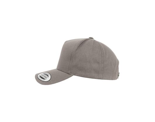 Kšiltovka Yupoong 5-Panel Curved Classic Snapback grey
