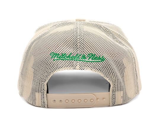 Kšiltovka Mitchell & Ness - Boston Celtics - Evergreen Trucker Hwc - Off White