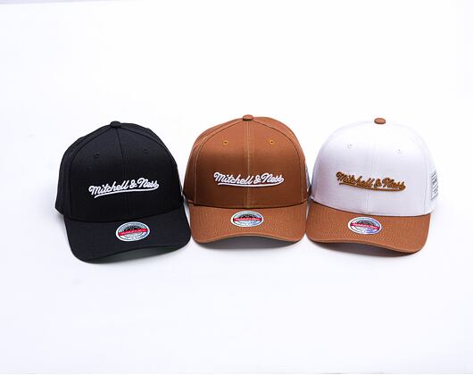 Kšiltovka Mitchell & Ness - Branded - Comfy Core Stretch Snapback - White-Tan