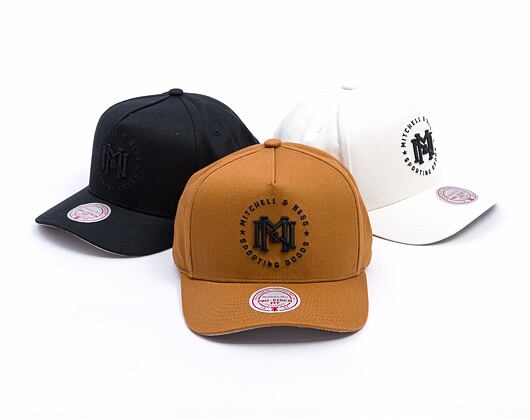 Kšiltovka Mitchell & Ness - Branded - Interlock Crest Pro Snapback - Tan