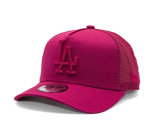 Dětská Kšiltovka New Era - MLB League Essential 9FORTY Trucker - LA Dodgers - Cherry