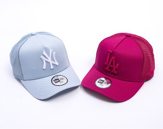 Dětská Kšiltovka New Era - MLB League Essential 9FORTY Trucker - LA Dodgers - Cherry