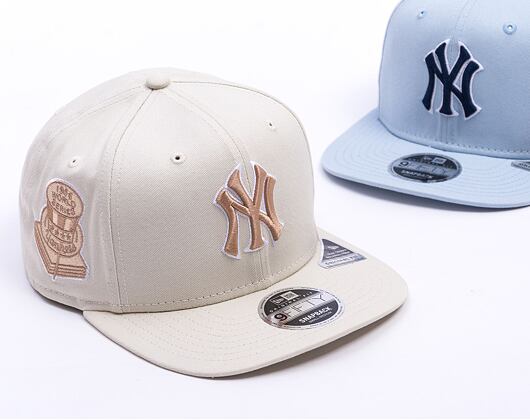 Kšiltovka New Era - MLB World Series 9FIFTY Original Fit - NY Yankees - Ivory / Stone