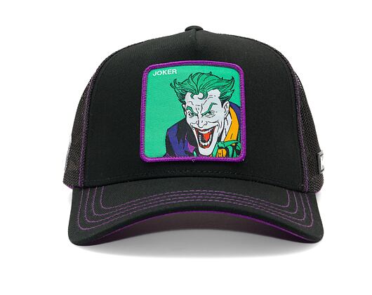 Kšiltovka Capslab - Trucker DC Comics - Joker - Black / Green / Purple
