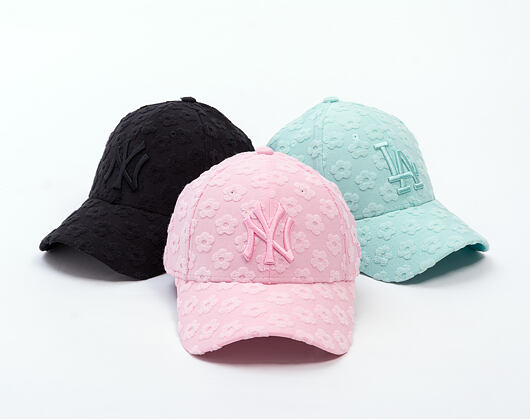 Dámská Kšiltovka New Era - MLB Floral Towelling 9FORTY - NY Yankees - Pink