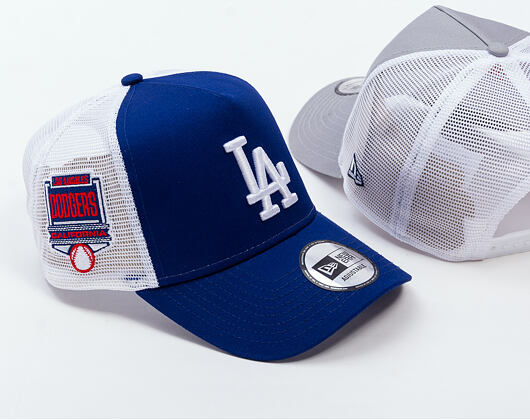 Kšiltovka New Era - MLB Side Patch 9FORTY Trucker - LA Dodgers - Blue
