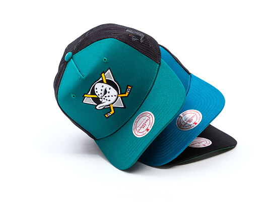 Kšiltovka Mitchell & Ness - NHL Tremor Trucker Vntg - Anaheim Ducks - Teal