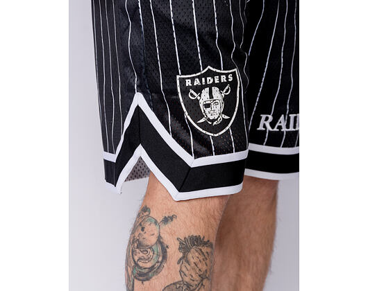 Kraťasy New Era - NFL Pinstripe Shorts - Las Vegas Raiders - Black