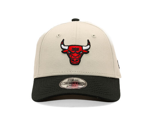 Dětská Kšiltovka New Era - NBA Color Block 9FORTY - Chicago Bulls - Stone / Black