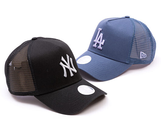 Dámská Kšiltovka New Era - MLB Metallic 9FORTY Trucker - NY Yankees - Black