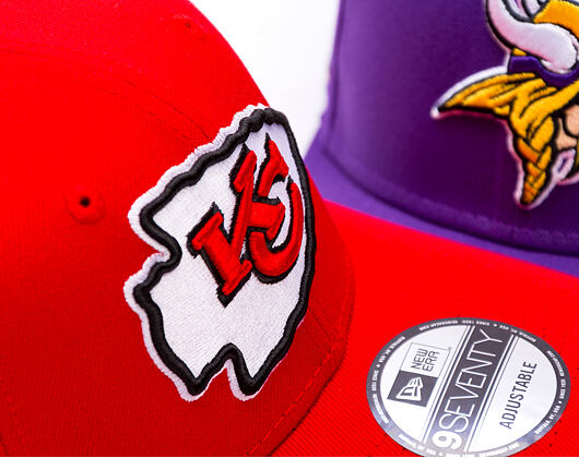 Kšiltovka New Era - NFL Anniversary Patch 9SEVENTY Stretch-Snap - Kansas City Chiefs - Red