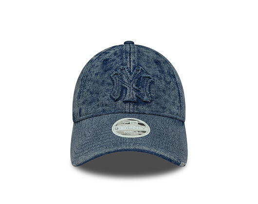 Dámská Kšiltovka New Era - MLB Wash & Distressed Denim 9TWENTY - NY Yankees - Pastel Blue