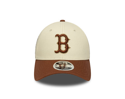 Kšiltovka New Era - MLB WS Patch Retro 9FORTY M-CROWN - Boston Red Sox - Cream / Auburn