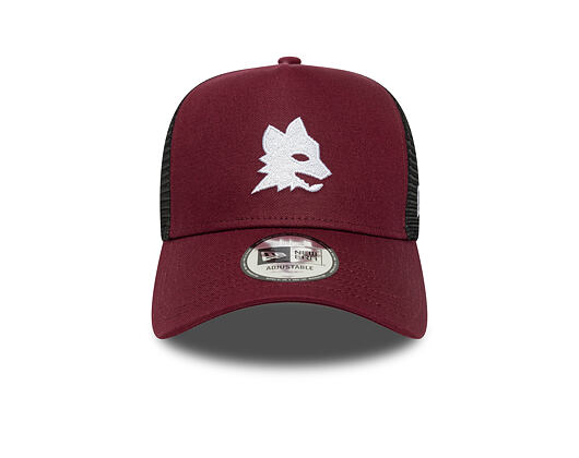 Kšiltovka New Era - Seasonal 9FORTY Trucker - AS Roma - Burgundy
