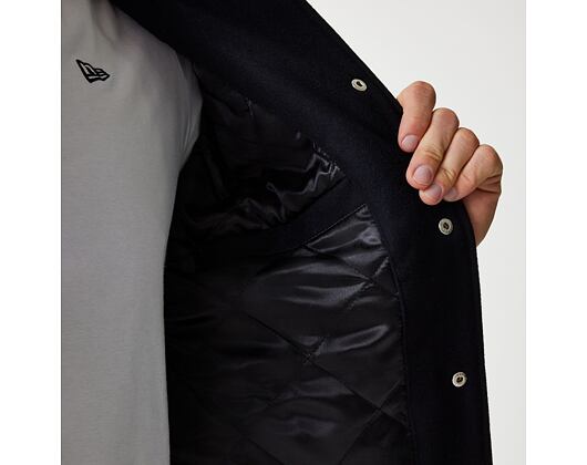 Bunda New Era - NBA Patch Varsity Jacket - Chicago Bulls - Black