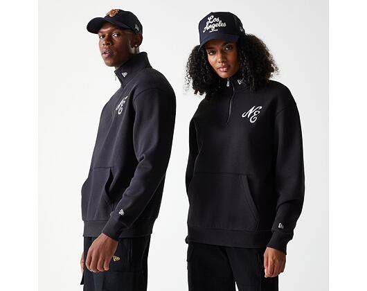 Mikina New Era - Lifestyle Quarter Zip - Black