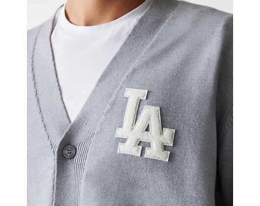 Svetr New Era - MLB Cardigan Knit - LA Dodgers - Heather Grey