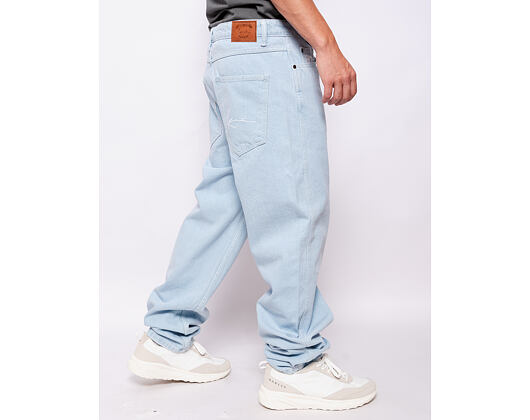 Džíny Karl Kani Small Signature Baggy Five Pocket Denim bleached blue