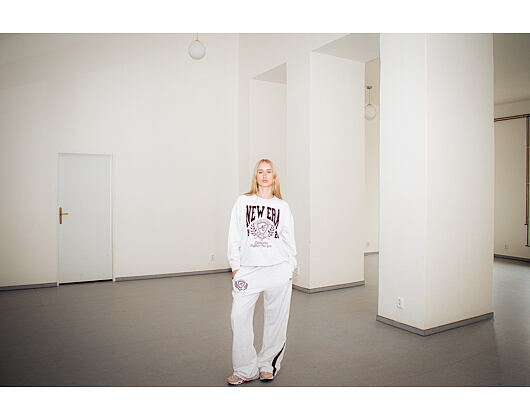 Dámské tepláky New Era - Crest Sweatpants - Heather Grey