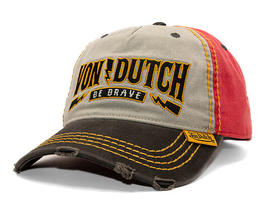 Kšiltovka Von Dutch - Trucker - Washed Black/Grey/Red