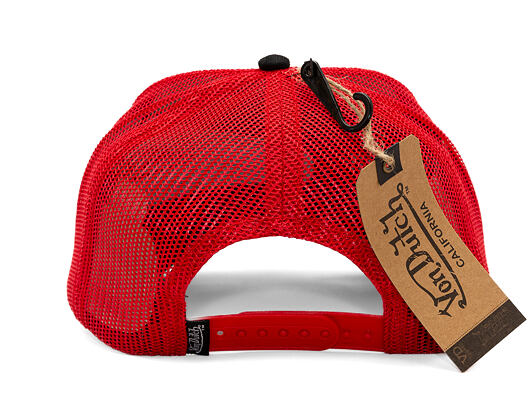 Kšiltovka Von Dutch - Trucker - Patches - White/Red