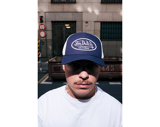 Kšiltovka Von Dutch - Trucker - Flag - Black/Beige