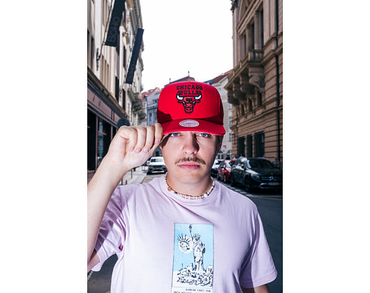 Kšiltovka Mitchell & Ness - Evergreen Trucker - Chicago Bulls - Red