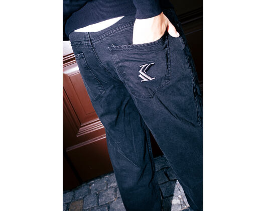 Džíny Karl Kani - OG K Washed Straight Leg Jeans - Black