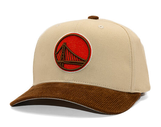 Kšiltovka Mitchell & Ness - Tawny Pro Crown - Golden State Warriors - Sand/Brown