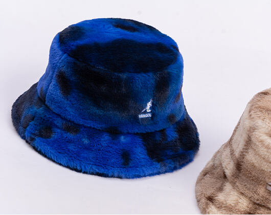 Kangol - Faux Fur Bucket - Blue Iridescent Clouds
