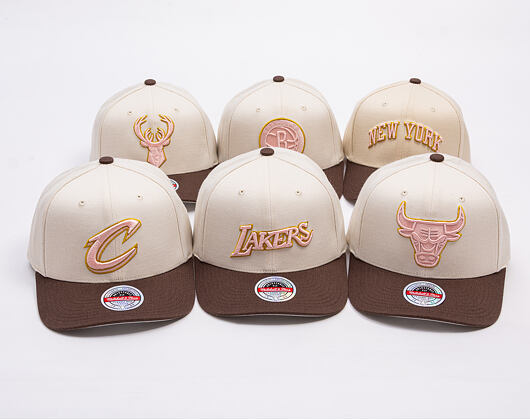 Kšiltovka Mitchell & Ness - Blush Sand Classic Red - Cleveland Cavaliers - Sand/Brown