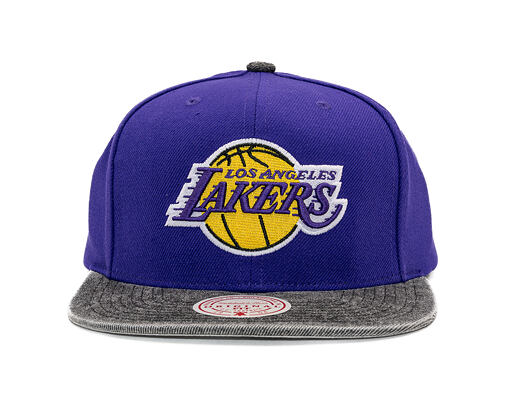 Kšiltovka Mitchell & Ness - NBA Denim Patchwork - Los Angeles Lakers - Purple