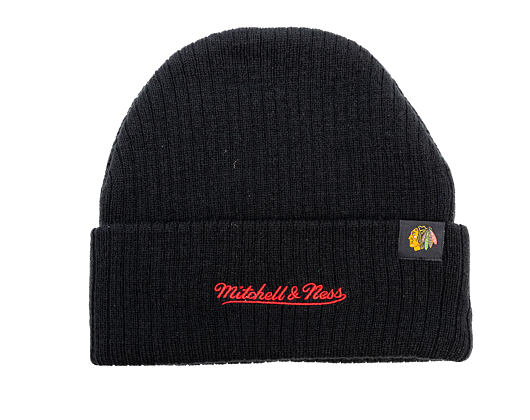 Beanie Mitchell & Ness - NHL Line Light Knit - Chicago Blackhawks - Black