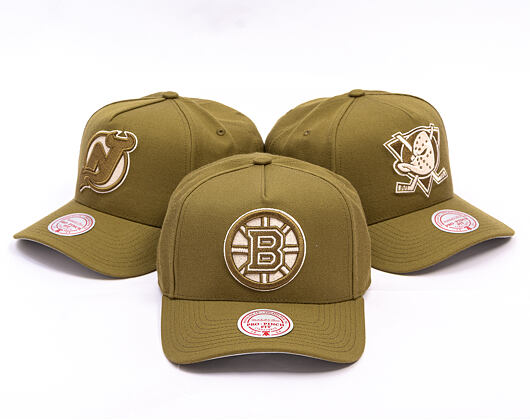 Kšiltovka Mitchell & Ness - NHL Fashion Basic Pro - Boston Bruins - Olive