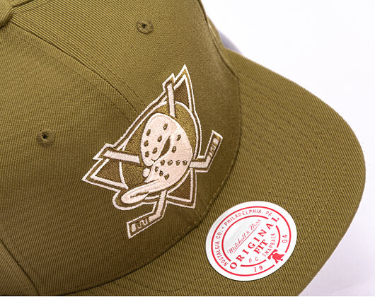 Cap Mitchell & Ness - NHL Fashion Basic Snapback Vntg - Anaheim Ducks - Olive