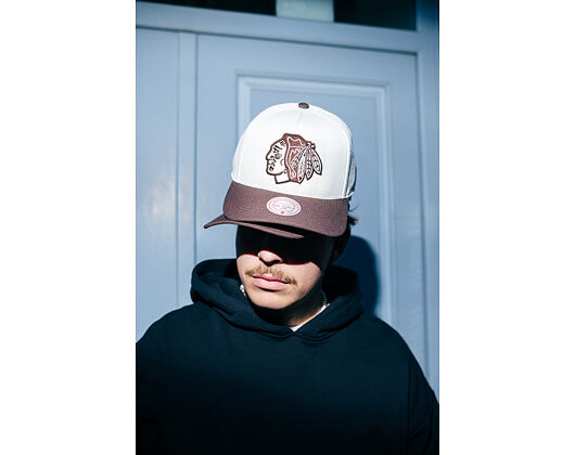 Kšiltovka Mitchell & Ness - NHL Fashion Basic 2T Pro Vntg - Chicago Blackhawks - Cream