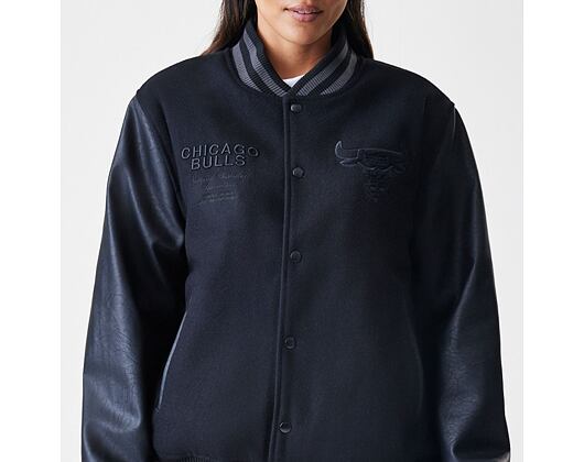 Jacket New Era - NBA Tonal Patch Varsity - Chicago Bulls - Black