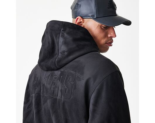 Jacket New Era - NBA Suede Hooded Jacket - LA LAkers - Black
