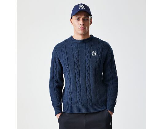 Sweater New Era - MLB Cable Knit Crew - NY Yankees - Navy