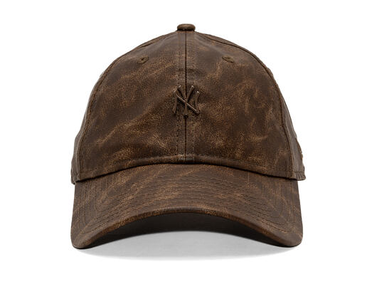 Womens Cap New Era - MLB Worn PU 9TWENTY - NY Yankees - Brown