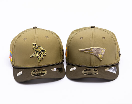 Cap New Era - NFL25 "Salute to Service" - 9SEVENTY Stretch-Snap - New England Patriots 