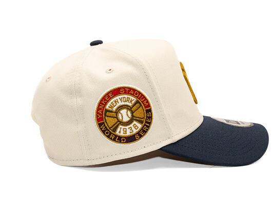 Cap New Era - MLB WS Patch 9FORTY A-Frame - NY Yankees - Cream / Navy