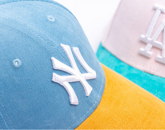 Kids Cap New Era - MLB Kids Cord 9FORTY - NY Yankees - Blue Foam / Yellow