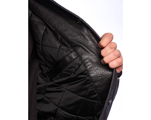 Karl Kani - Kani Western Pu Leather College Jacket - Black