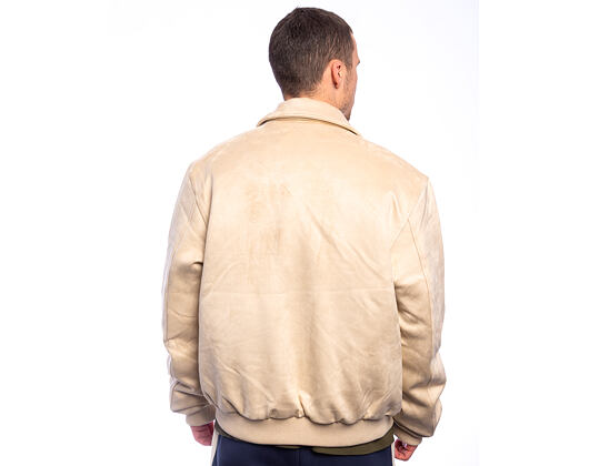 Jacket Karl Kani - Legacy Faux Suede Bowling Jacket - Beige