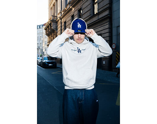Sweatshirt New Era - MLB Graphic Oversized Hoody - LA Dodgers - Heather Grey